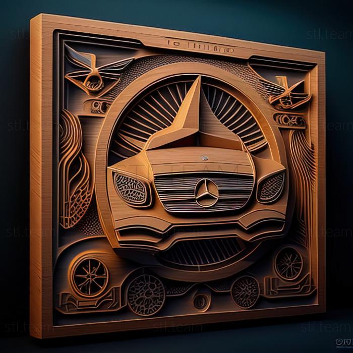 3D модель Mercedes Benz EQE (STL)